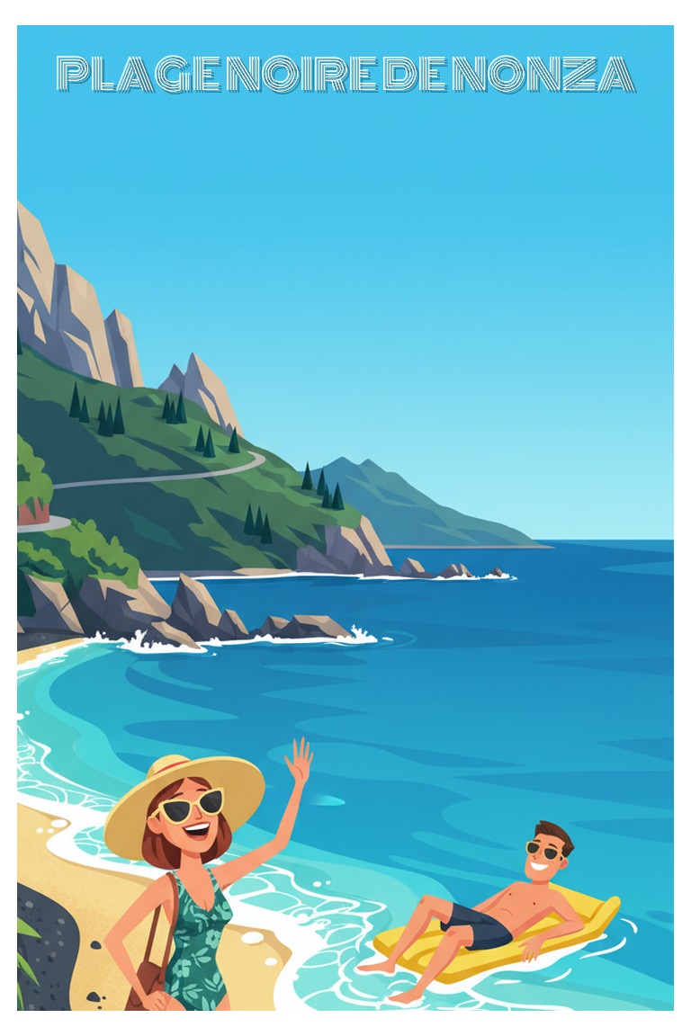 Plage Noire de Nonza — Cap Corse